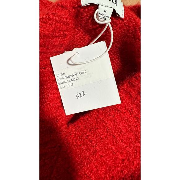 Pistola Women Vania Scarlet V-Neck Sweater - Picture 7 of 7